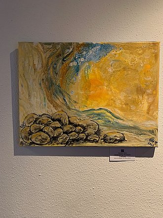 #Stones, Acryl on Canvas, 30x40cm