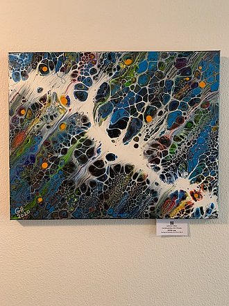 #The way, Pouring on Canvas, 40x50cm